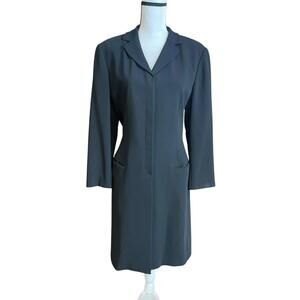 Ann Taylor vintage black duster blazer 14